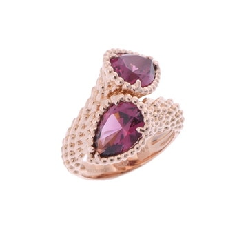 ブシュロン セルパンポエム トワエモア リング #51 ゴールド JRG028451 K18ピンクゴールド PG レディース ジュエリー 【中古】【jewelry】