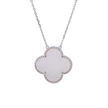 ヴァン クリーフ&アーペル マジックアルハンブラ ネックレス  シルバー K18ホワイトゴールド WG レディース ジュエリー 【中古】【jewelry】