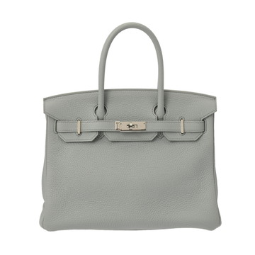 エルメス バーキン 30 ブルーグラシエ/パラジウム金具 トリヨンクレマンス レディース バッグ 【中古】【bag】