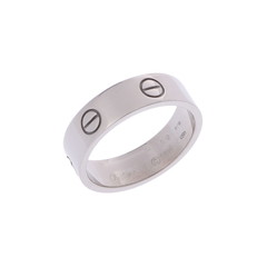 カルティエ ラブリング #59 シルバー K18ホワイトゴールド WG レディース ジュエリー 【中古】【jewelry】