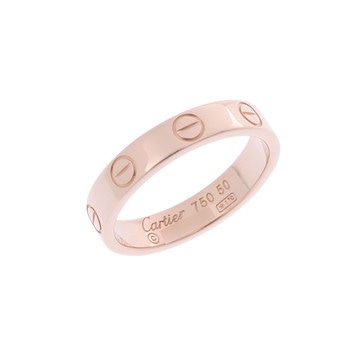 カルティエ ミニラブリング #50 ゴールド K18ピンクゴールド PG レディース ジュエリー 【中古】【jewelry】