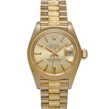 ロレックス デイトジャスト ミリヤード 6927 シャンパン レディース 時計 【中古】【wristwatch】