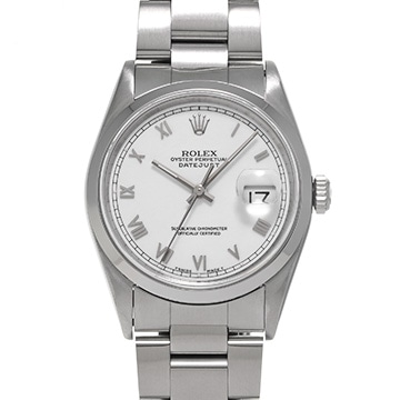 ロレックス デイトジャスト 16200 ホワイト メンズ 時計 【中古】【wristwatch】