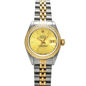 ロレックス デイトジャスト 69173 シャンパン レディース 時計 【中古】【wristwatch】