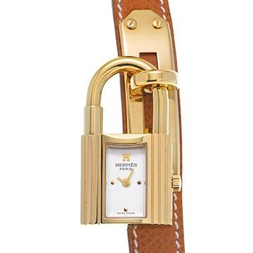 エルメス ケリーウォッチ KE1.201.170/UG0 ホワイト レディース 時計 【中古】【wristwatch】
