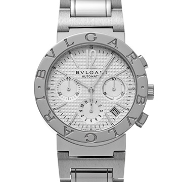 ブルガリ ブルガリブルガリ クロノグラフ BB38SSCH シルバー メンズ 時計 【中古】【wristwatch】