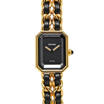 シャネル プルミエール M H0001 ブラック レディース 時計 【中古】【wristwatch】