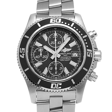 ブライトリング スーパーオーシャン クロノグラフ A110B84PRS ブラック メンズ 時計 【中古】【wristwatch】