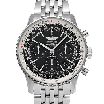 ブライトリング ナビタイマー 01 ブラック ブラック リミテッド AB01211Y/BE65 ブラック メンズ 時計 【中古】【wristwatch】