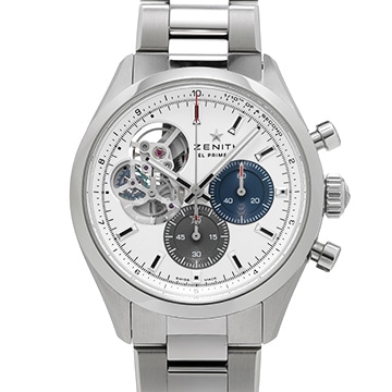 ゼニス クロノマスター エル・プリメロ オープン 03.3300.3604/69.M3300 シルバーマット メンズ 時計 【中古】【wristwatch】