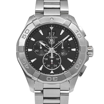 タグ ホイヤー アクアレーサー クォーツ クロノグラフ CAY1110.BA0927 ブラック メンズ 時計 【中古】【wristwatch】