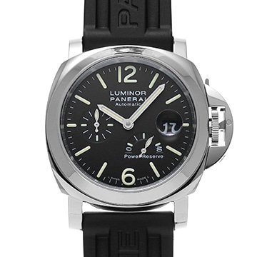 パネライ ルミノール パワーリザーブ PAM00090 ブラック メンズ 時計 【中古】【wristwatch】