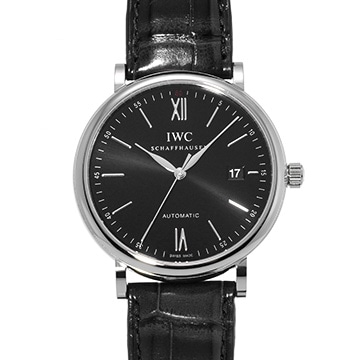 IWC ポートフィノ オートマティック IW356502 ブラック メンズ 時計 【中古】【wristwatch】