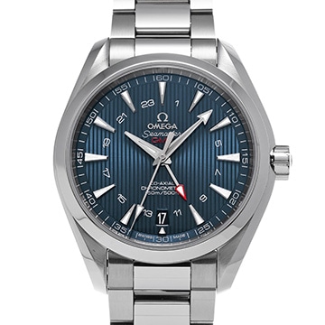 オメガ シーマスター アクアテラ コーアクシャル GMT 231.10.43.22.03.001 ブルー メンズ 時計 【中古】【wristwatch】