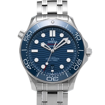 オメガ シーマスター ダイバー300 コーアクシャル マスタークロノメーター 210.30.42.20.03.001 ブルー メンズ 時計 【中古】【wristwatch】