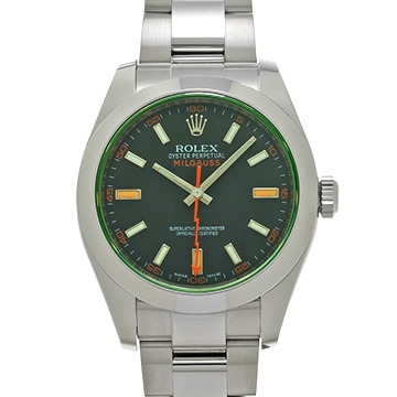 ロレックス ミルガウス 116400GV インテンスブラック メンズ 時計 【中古】【wristwatch】