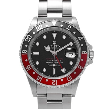 ロレックス GMTマスターII チャック・イェーガー 16710 ブラック メンズ 時計 【中古】【wristwatch】