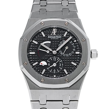 オーデマ ピゲ ロイヤルオーク デュアルタイム 26120ST.OO.1220ST.03 ブラック メンズ 時計 【中古】【wristwatch】