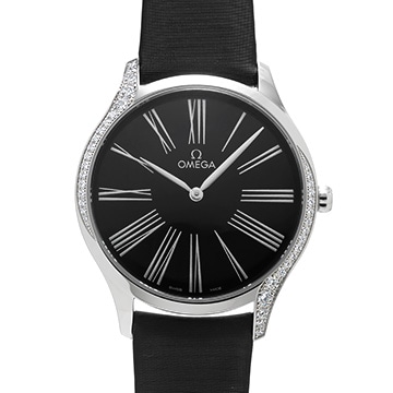 オメガ デ・ヴィル トレゾア クォーツ 428.17.39.60.01.001 ブラック レディース 時計 【中古】【wristwatch】