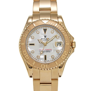 ロレックス ヨットマスター 34 68628NGS ホワイトシェル/ダイヤモンド/サファイア ユニセックス 時計 【中古】【wristwatch】