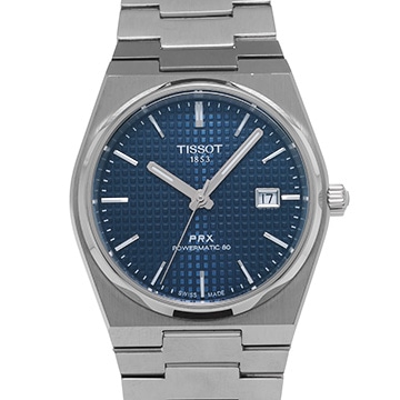 ティソ ピーアールエックス パワーマティック80 T137.407.11.041.00 ブルー メンズ 時計 【中古】【wristwatch】