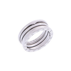 ブルガリ B.ZERO1リング #60 シルバー K18ホワイトゴールド WG レディース ジュエリー 【中古】【jewelry】