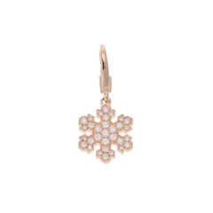 ブルガリ スノーフレーク チャーム ゴールド K18イエローゴールド YG レディース ジュエリー 【中古】【jewelry】