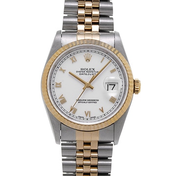 ロレックス デイトジャスト 16233 ホワイト メンズ 時計 【中古】【wristwatch】