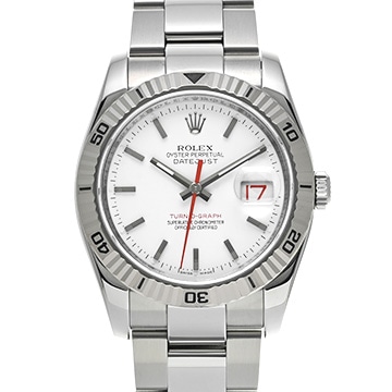 ロレックス デイトジャスト ターノグラフ 116264 ホワイト メンズ 時計 【中古】【wristwatch】