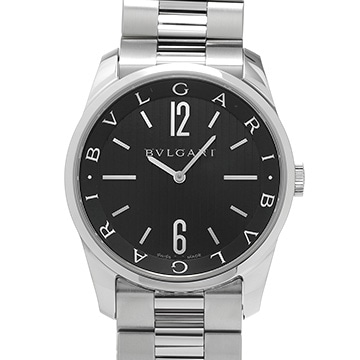 ブルガリ ソロテンポ ST42S ブラック メンズ 時計 【中古】【wristwatch】