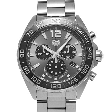 タグ ホイヤー フォーミュラ1 クォーツ クロノグラフ CAZ1011.BA0842 グレー/ブラック メンズ 時計 【中古】【wristwatch】
