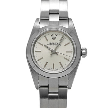 ロレックス オイスターパーペチュアル 76080 シルバー レディース 時計 【中古】【wristwatch】