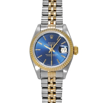 ロレックス デイトジャスト 69173 ブルー レディース 時計 【中古】【wristwatch】