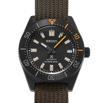 セイコー プロスペックス ザ ブラック シリーズ リミテッドエディション 1965 メカニカルダイバーズ SBDC153 ブラック メンズ 時計 【中古】【wristwatch】