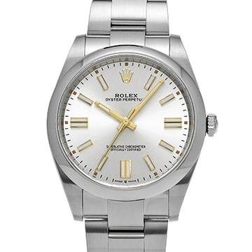 ロレックス オイスターパーペチュアル 41 124300 シルバー メンズ 時計 【中古】【wristwatch】