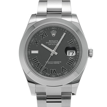 ロレックス デイトジャストII 116300 ブラック メンズ 時計 【中古】【wristwatch】