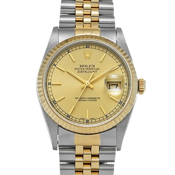 ロレックス デイトジャスト 16233 シャンパン メンズ 時計 【中古】【wristwatch】