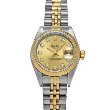 ロレックス デイトジャスト 79173G シャンパン/ダイヤモンド レディース 時計 【中古】【wristwatch】