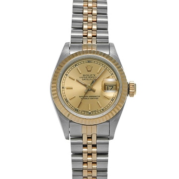 ロレックス デイトジャスト 69173 シャンパン レディース 時計 【中古】【wristwatch】