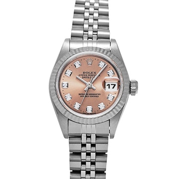 ロレックス デイトジャスト 69174G ピンク/ダイヤモンド レディース 時計 【中古】【wristwatch】