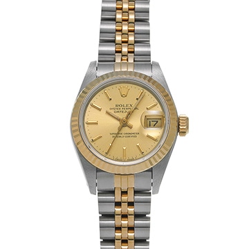 ロレックス デイトジャスト 69173 シャンパン レディース 時計 【中古】【wristwatch】