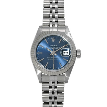ロレックス デイトジャスト 69174 ブルー レディース 時計 【中古】【wristwatch】