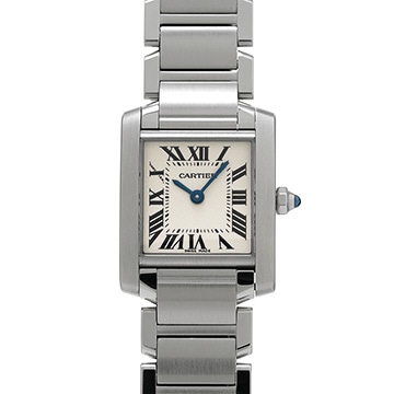 カルティエ タンクフランセーズ SM W51008Q3 シルバー レディース 時計 【中古】【wristwatch】