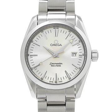 オメガ シーマスター アクアテラ クォーツ 2518.30 シルバー メンズ 時計 【中古】【wristwatch】