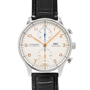 IWC ポルトギーゼ クロノグラフ IW371604 シルバー メンズ 時計 【中古】【wristwatch】