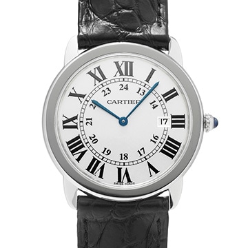 カルティエ ロンドソロ ドゥ カルティエ 36mm W6700255 シルバー ユニセックス 時計 【中古】【wristwatch】