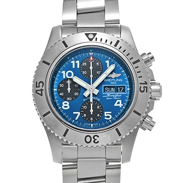 ブライトリング スーパーオーシャン クロノグラフ スチールフィッシュ A13341C3/C893 ブルー/ブラック メンズ 時計 【中古】【wristwatch】