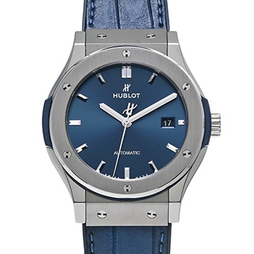 ウブロ クラシックフュージョン チタニウム ブルー 542.NX.7170.LR ブルー メンズ 時計 【中古】【wristwatch】