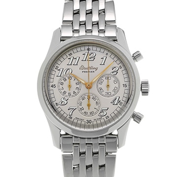 ブライトリング ナビタイマー プレミエ A403G58NP シルバー メンズ 時計 【中古】【wristwatch】