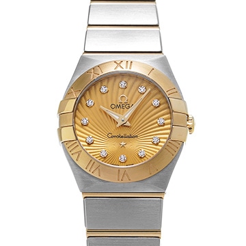 オメガ コンステレーション クォーツ 123.20.24.60.58.001 シャンパン/ダイヤモンド レディース 時計 【中古】【wristwatch】
